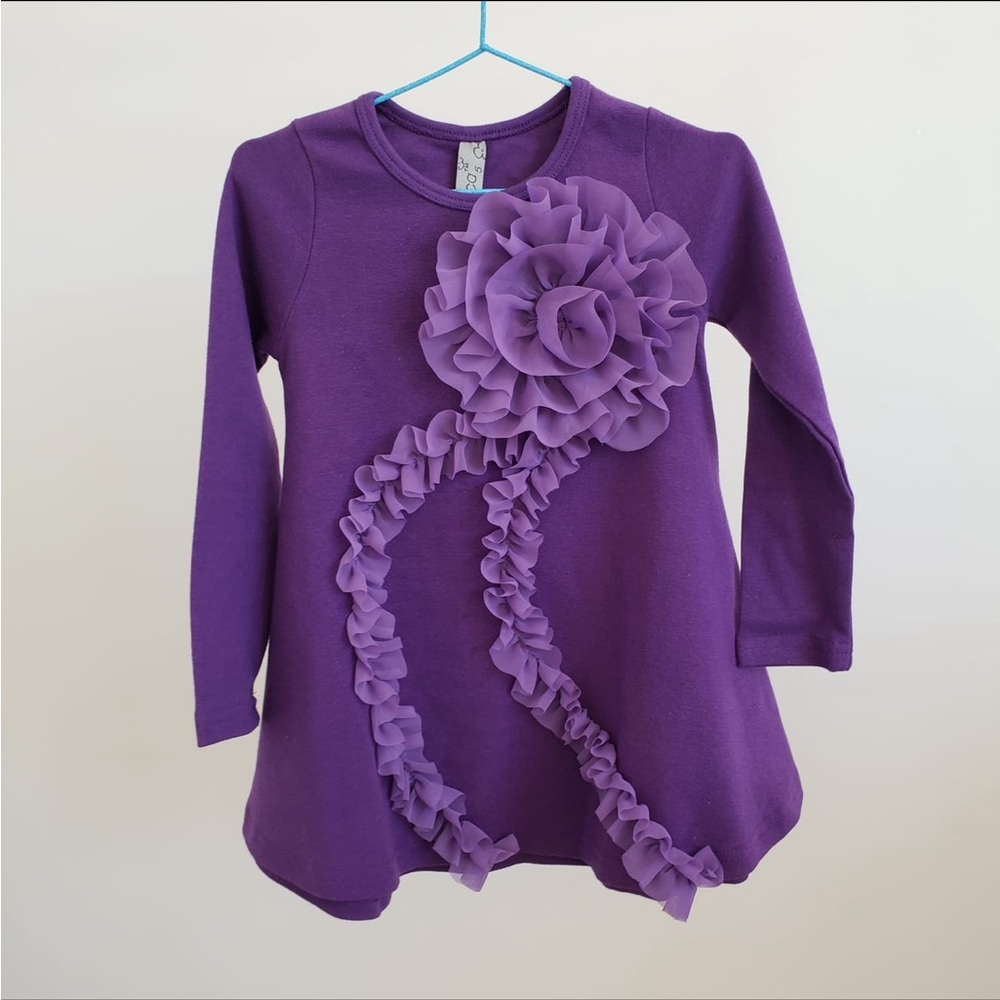 #200 🌻Brand New Long Sleeve Dress with Floral Accent. Different size available